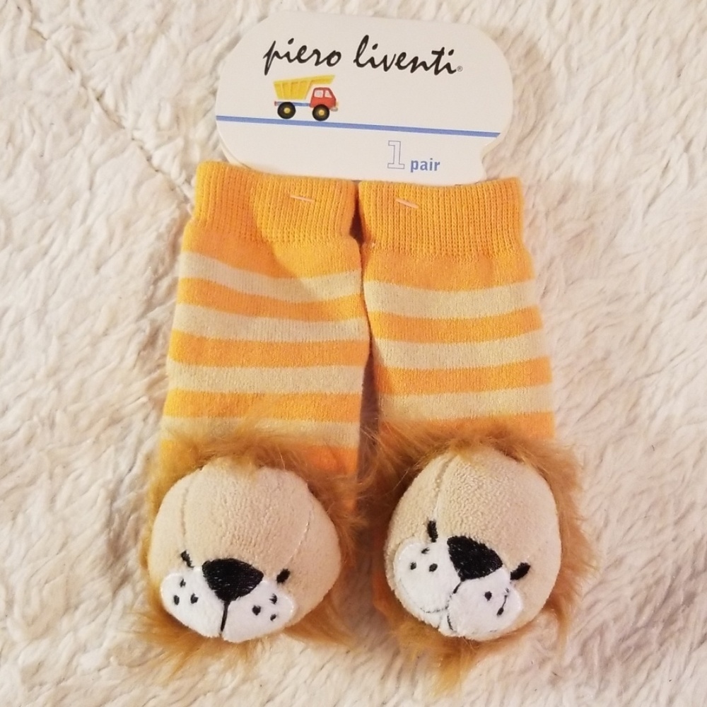 Piero Liventi Lion Rattle Socks
